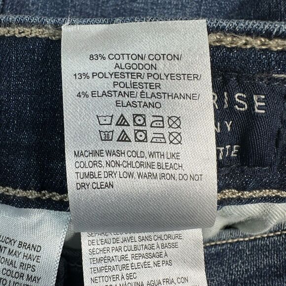 Lucky Brand BRIDGETTE SKINNY Jeans Womens Size 4/27 Ankle Blue Denim Pants 26x26 - Picture 10 of 12